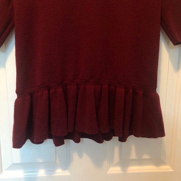Ann Taylor Wool Peplum Sweater - Picture 4 of 9